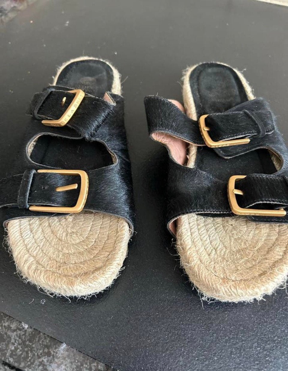 Sandalen - Fred de la Bretoniere, Maat 36, Fred de la Bretoniere, Zwart, Zo goed als nieuw, Sandalen of Muiltjes
