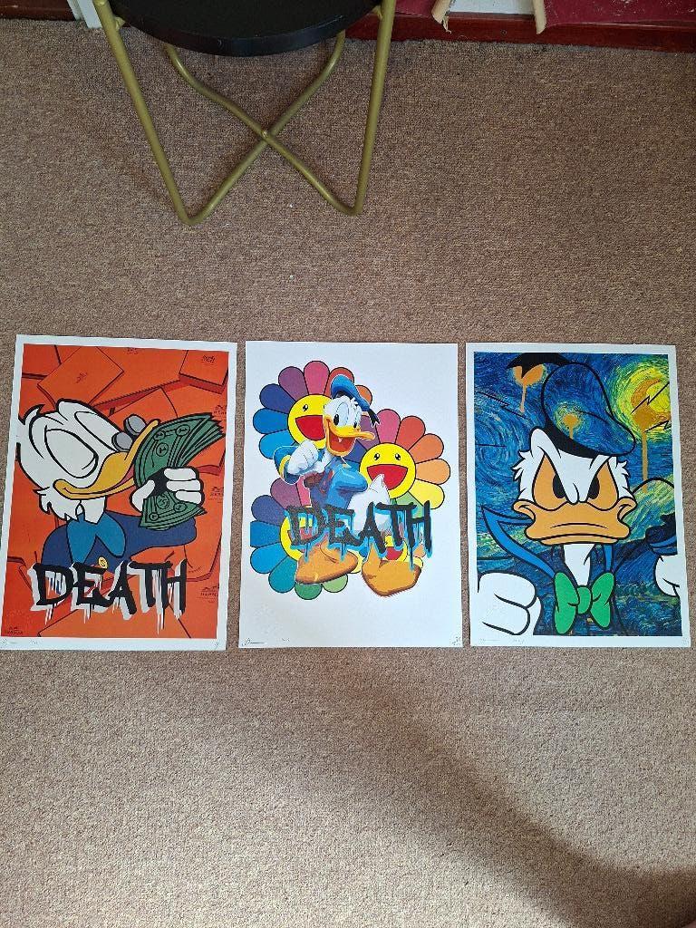 8 stuks Death NYC in 1 koop, Antiek en Kunst, Kunst | Litho's en Zeefdrukken, Ophalen of Verzenden
