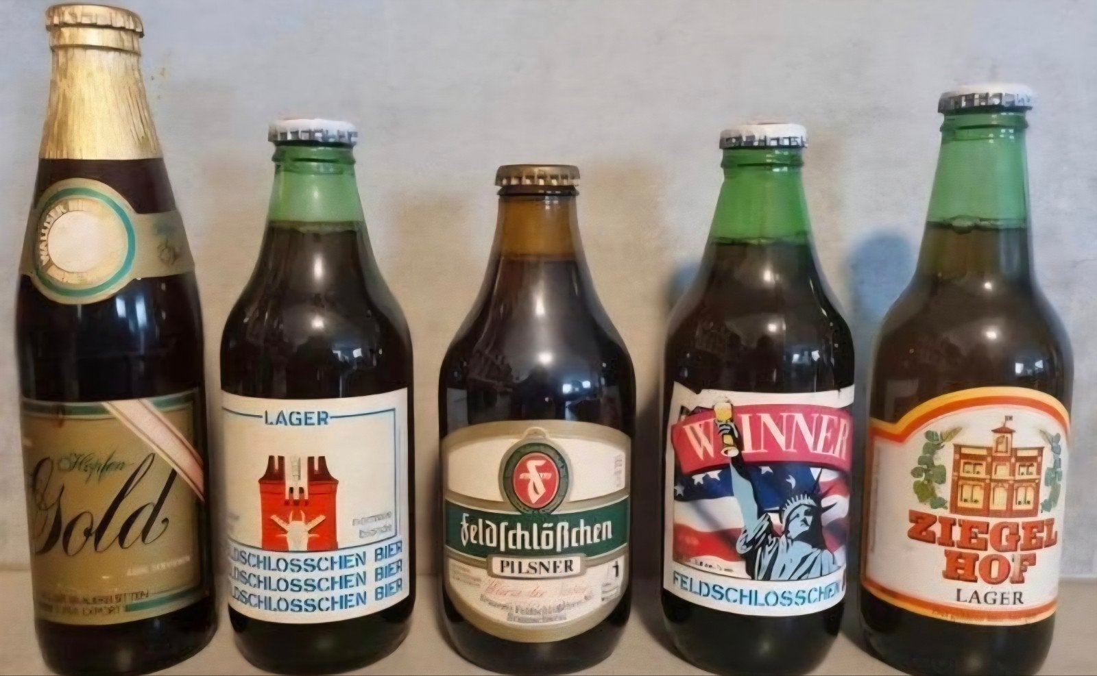 Feldschlösschen set – Walliser Bier +  FS + Ziegelhof, Ophalen of Verzenden, Zo goed als nieuw, Flesje(s), Overige merken