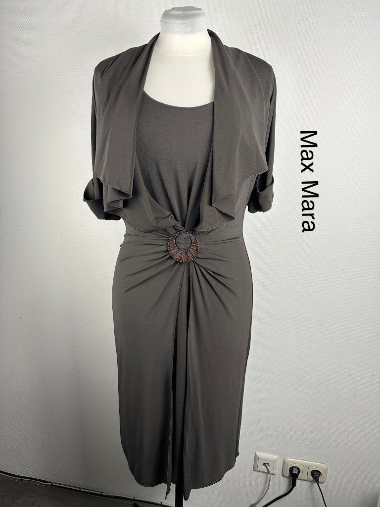 Max Mara Jurk  (mt: 48) 12,3/683, Blauw, Max Mara, Maat 46/48 (XL) of groter, Max Mara