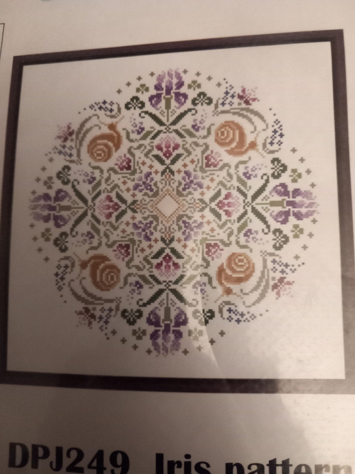 Kruissteek Borduurpakket - Iris Patroon 14CT Aida, Ophalen of Verzenden, Nieuw, Handborduren, Borduurpakket