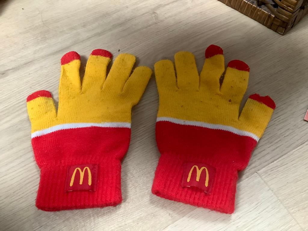 McDonald's Handschoenen - Maat S/M, Ophalen of Verzenden, Gedragen, Maat 36 (S), Handschoenen