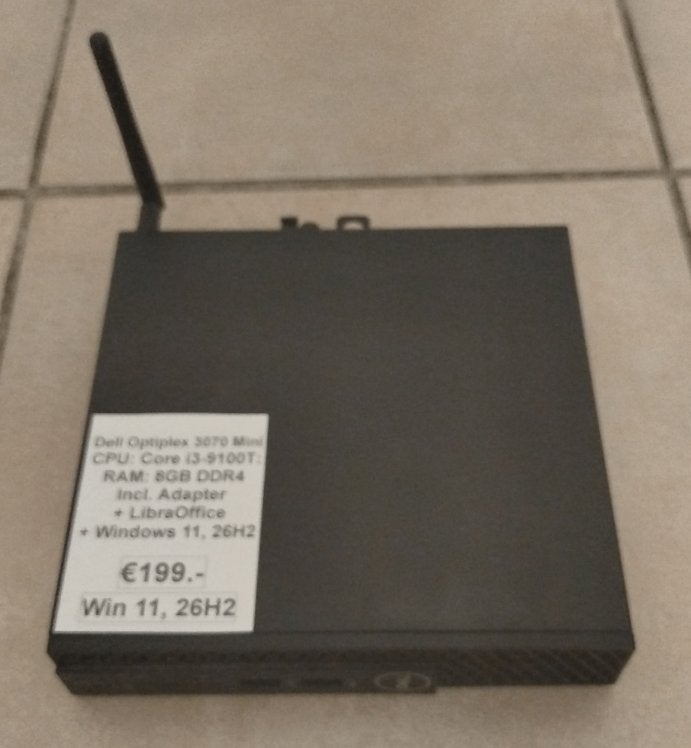Dell OptiPlex 3070. Core i3-9100T. 8GB RAM/SSD (Win11, 26H2), Computers en Software, Dell OptiPlex 3070 Mini PC, Gebruikt, Intel Core i3-9th Gen: