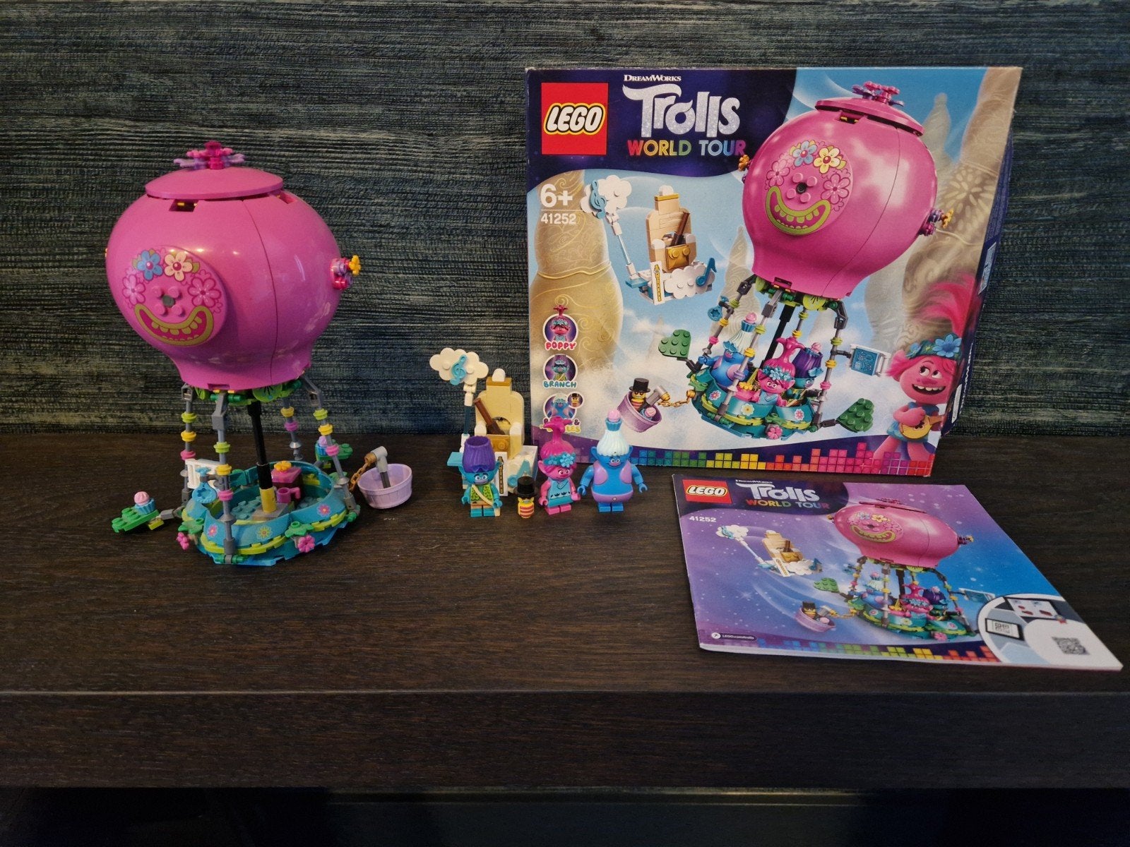 Lego Trolls World Tour Luchtballon 41252, Kinderen en Baby's, Lego, Inclusief accessoires, Ophalen of Verzenden, Zo goed als nieuw
