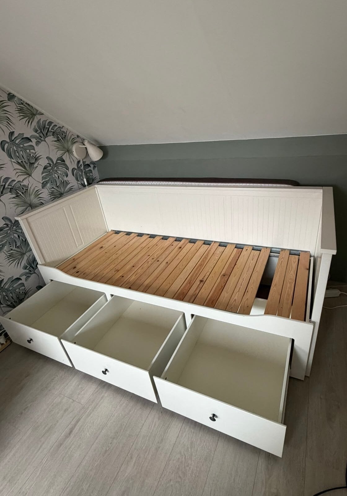 IKEA Hemnes bedbank, Ophalen, Gebruikt, Eenpersoons, Wit
