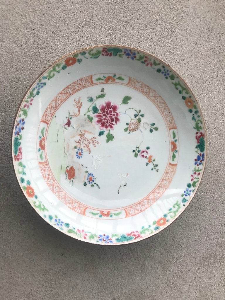 antiek chinees porselein schotel bord, Ophalen of Verzenden