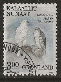 Groenland 13, valk, Verzenden, Denemarken, Gestempeld