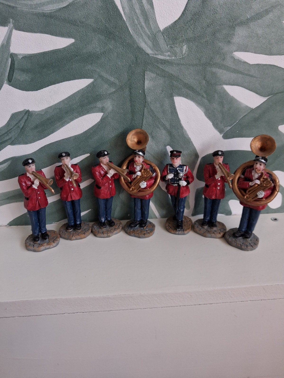 Kerstdecor Set van 7 muzikanten voor kerstdorp, Diversen, Ophalen of Verzenden, Nieuw