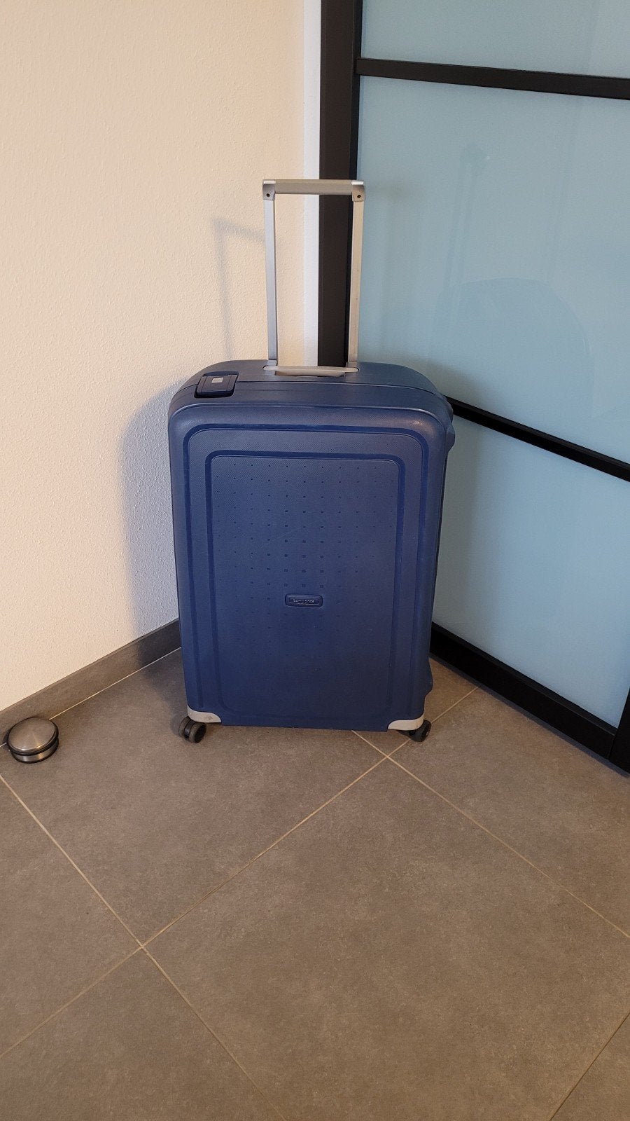 Samsonite S'Cure Spinner 75cm - Nette staat, Ophalen, Blauw, Zo goed als nieuw, 60 tot 80 cm