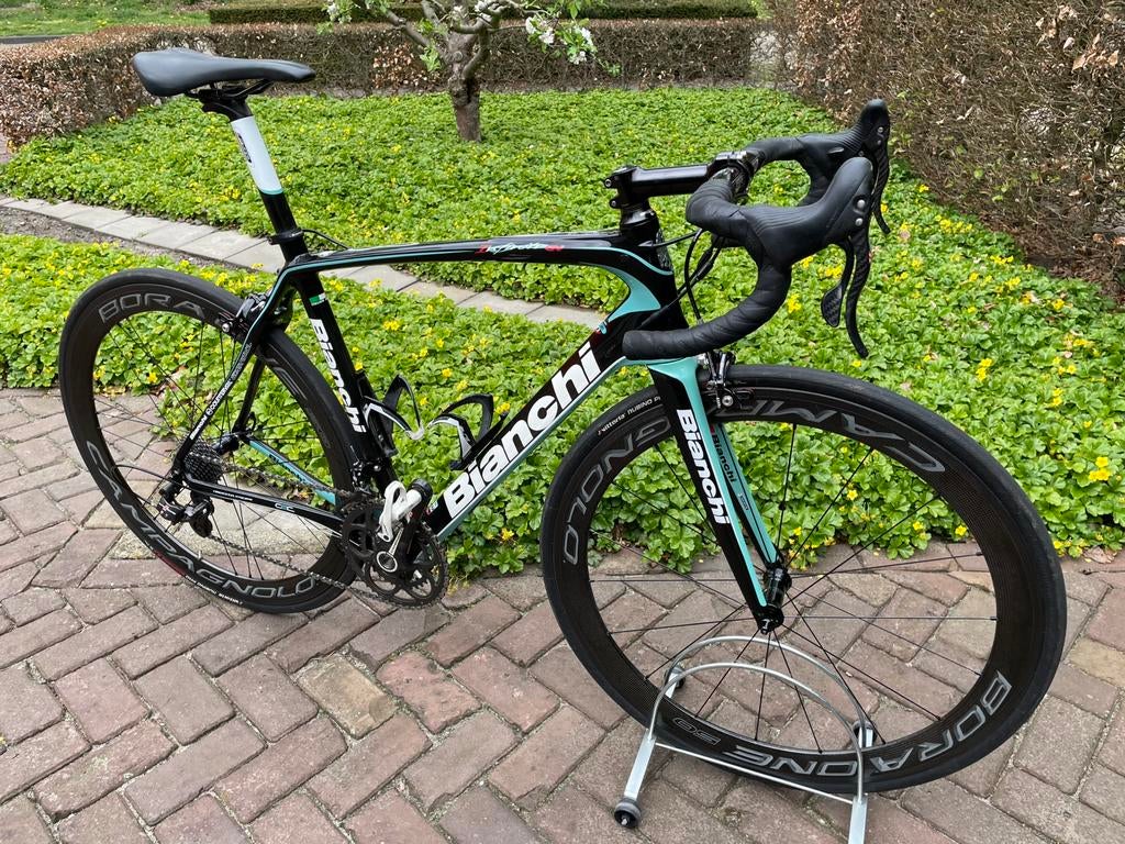 Bianchi infinito cv campagnolo super record, Carbon, Zo goed als nieuw, Meer dan 20 versnellingen, 53 tot 57 cm