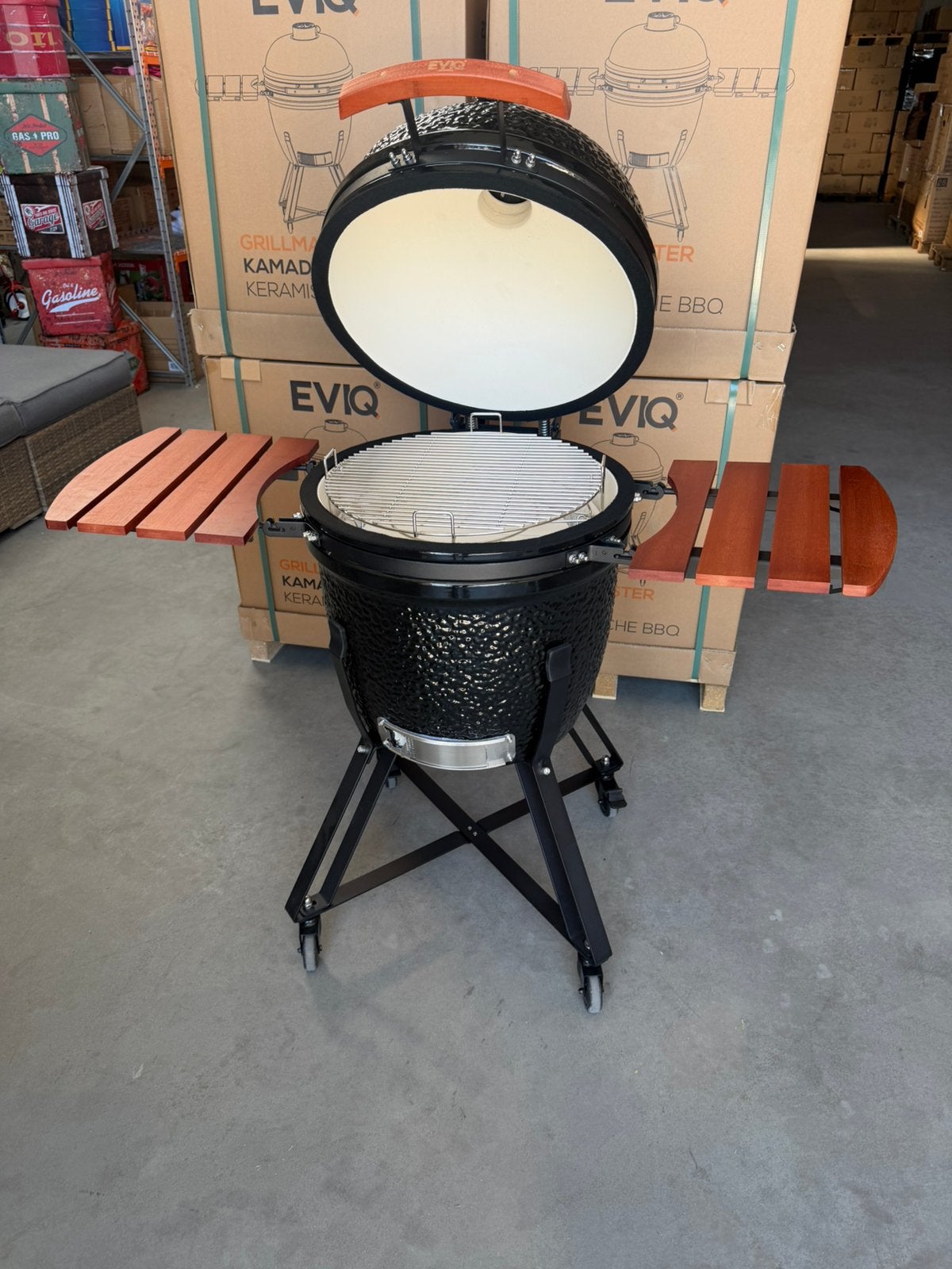 Eviq ceramische bbq kamado 21 inch, Tuin en Terras, Ophalen, Nieuw
