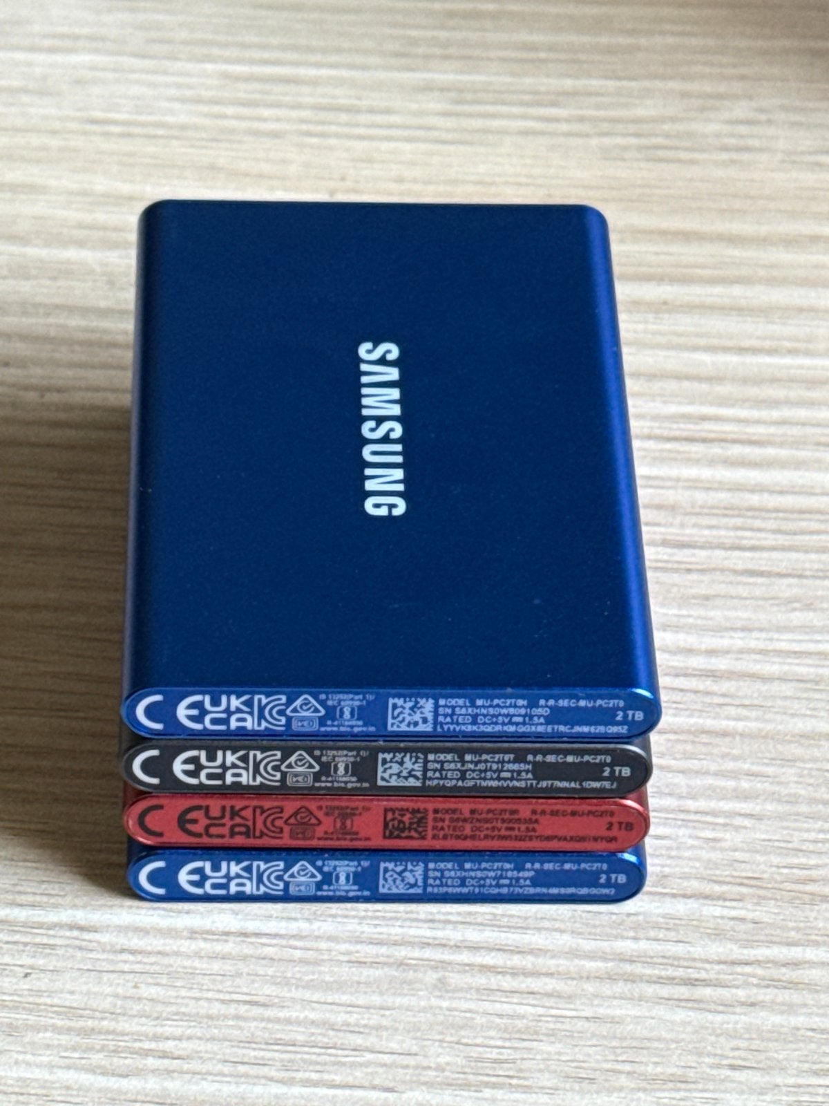 Samsung T7 Portable SSD 2TB - Extern, USB-C x4, Computers en Software, Harde schijven, Server, SSD, Ophalen of Verzenden, Zo goed als nieuw