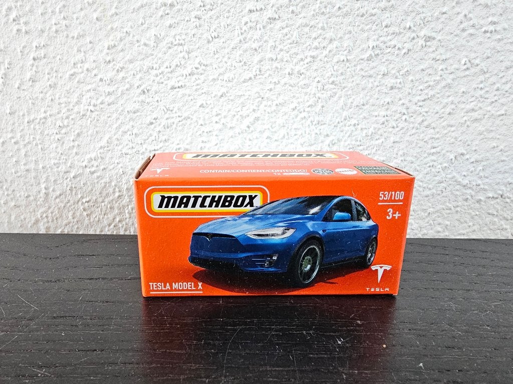 Matchbox Tesla Model X blauw, Verzenden, Nieuw, Auto