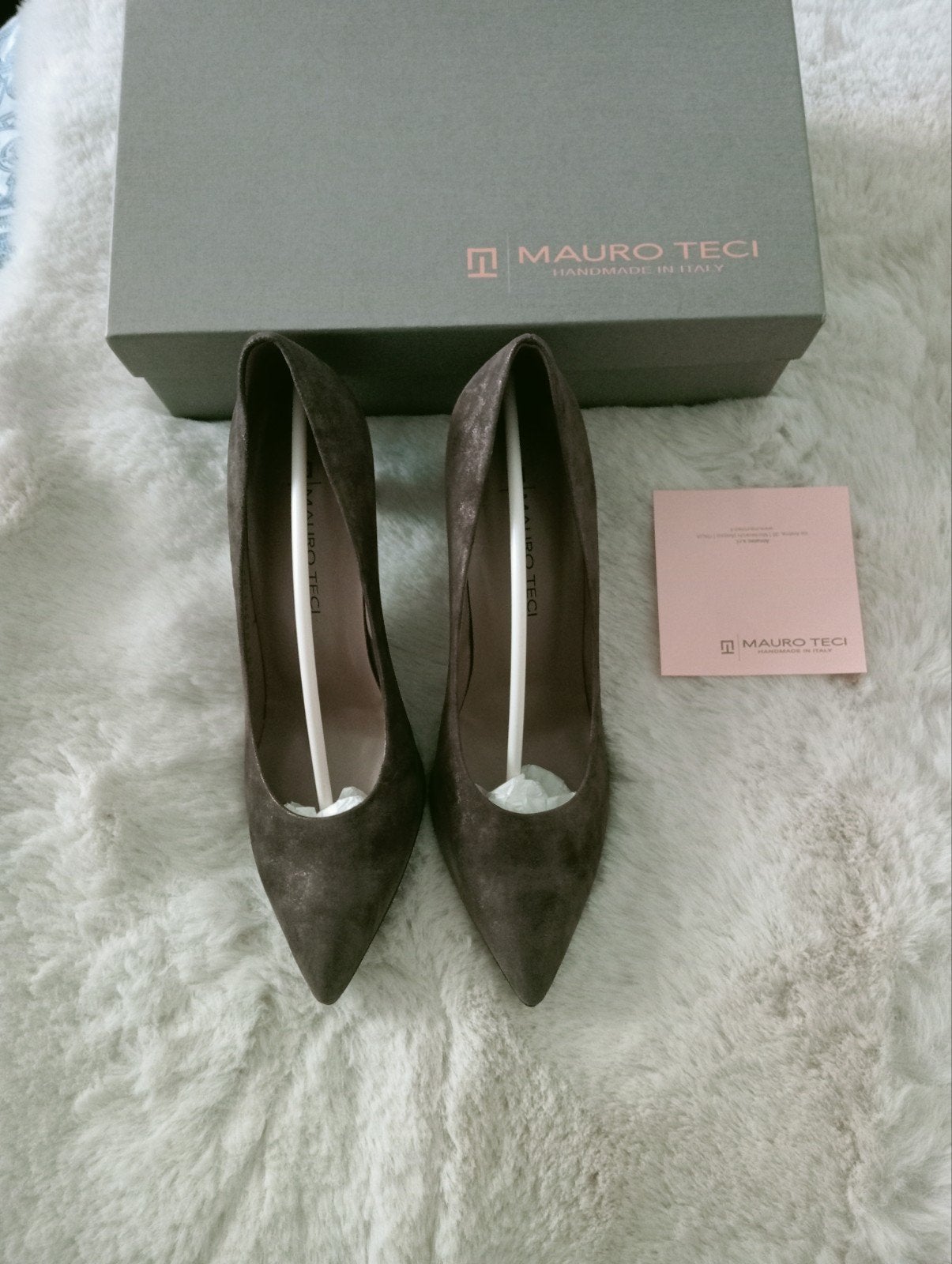 Mauro Teci pumps, bruin/brons, maat 38,5 (valt als 38), Bruin, Zo goed als nieuw, Ophalen, Mauro Teci