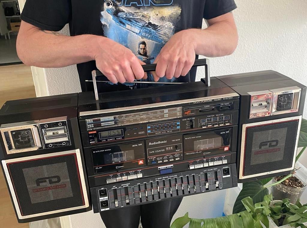 Ghettoblaster boombox vintage, Ophalen