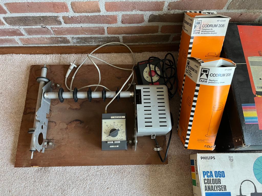 Doka apparatuur, oa. MeOpta Opmus, Philips PCA 060, Audio, Tv en Foto, Fotografie | Doka Toebehoren, Ophalen, Gebruikt, Complete dokaset