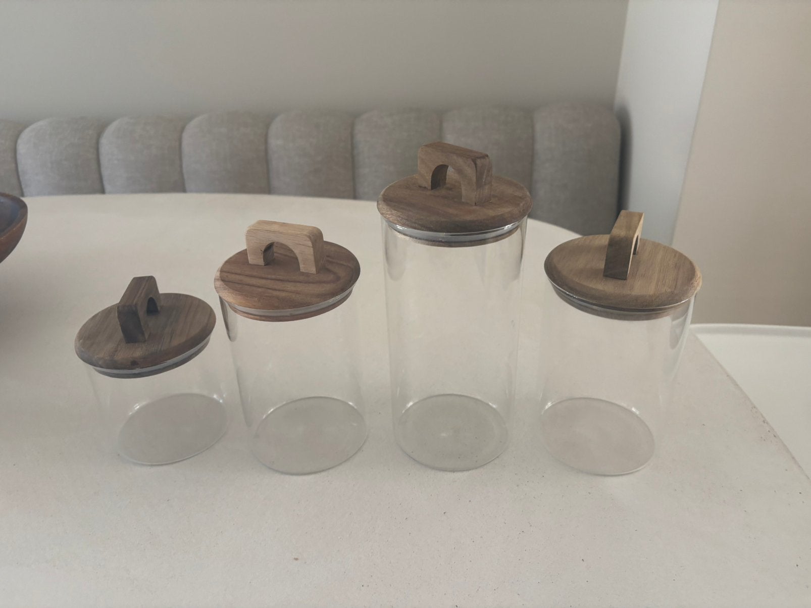 Xenos glazen potten verschillende formaten, Ophalen of Verzenden, Nieuw, Glas, Pot, Bus of Blik