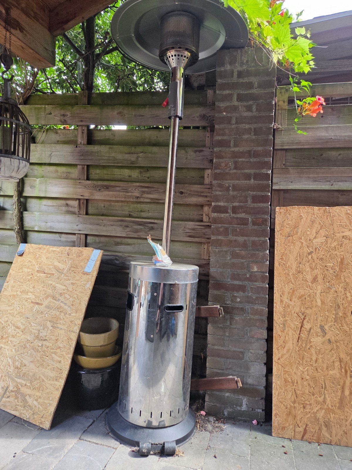 Terrasheater, Ophalen, Zo goed als nieuw, Gas, Vloer