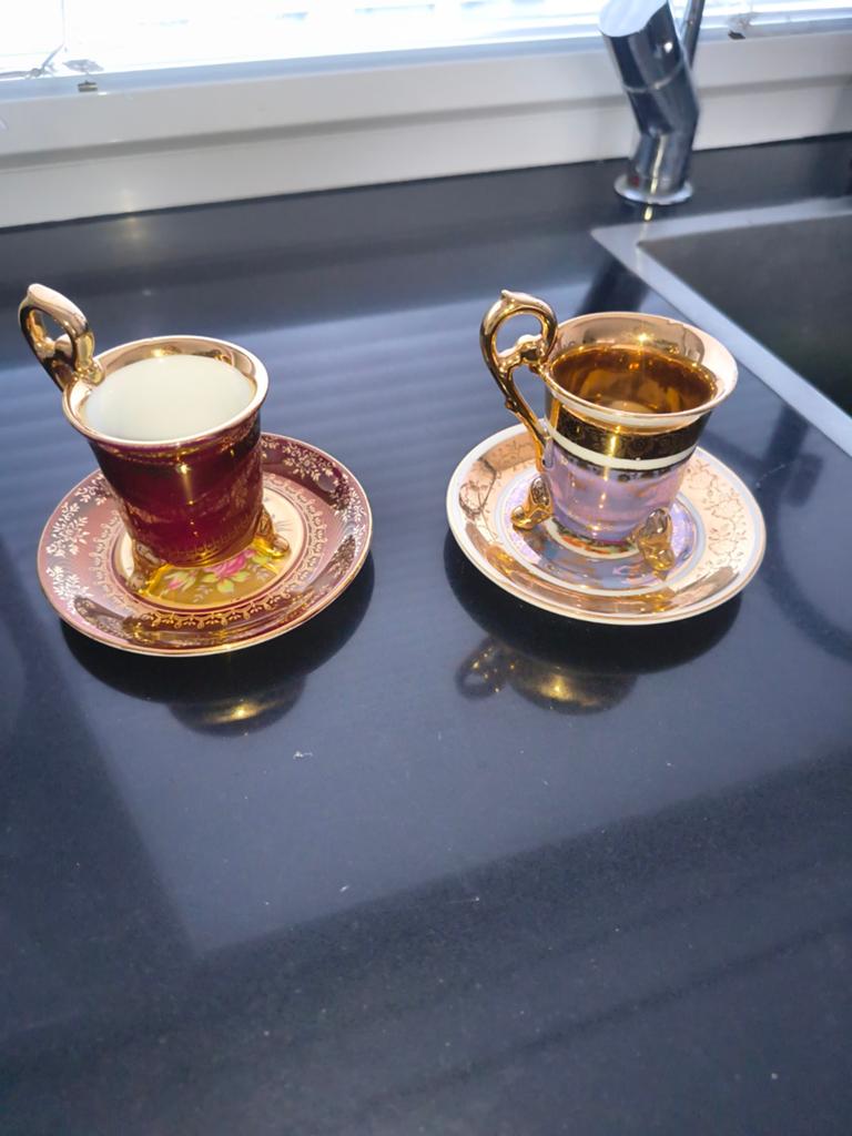 deze vintage Ohashi China kop en schotel, Ophalen of Verzenden