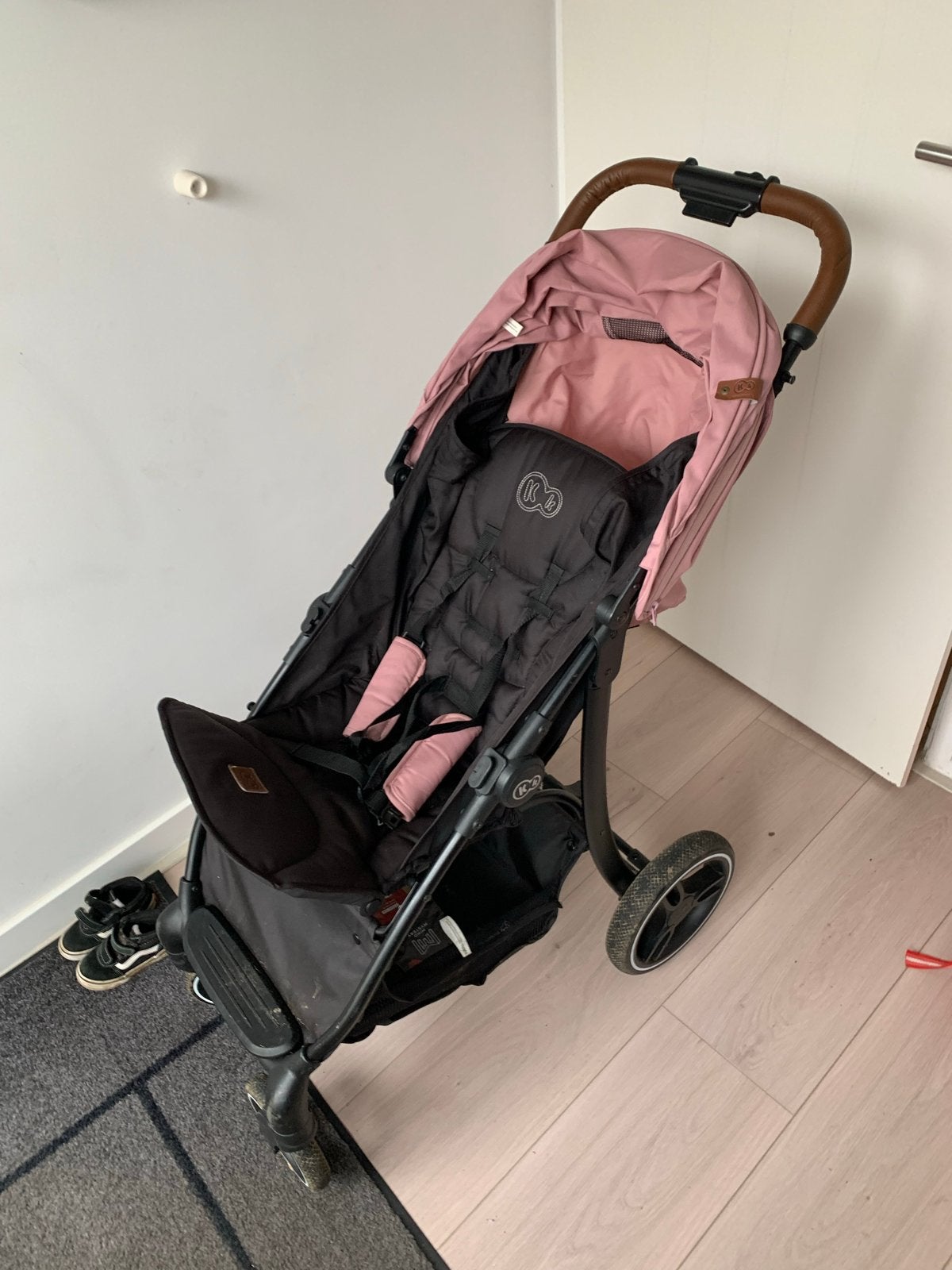 Roze Kinderkradt kinderwagen/buggy - Gebruikt, Ophalen, Gebruikt, Overige merken, Verstelbare rugleuning