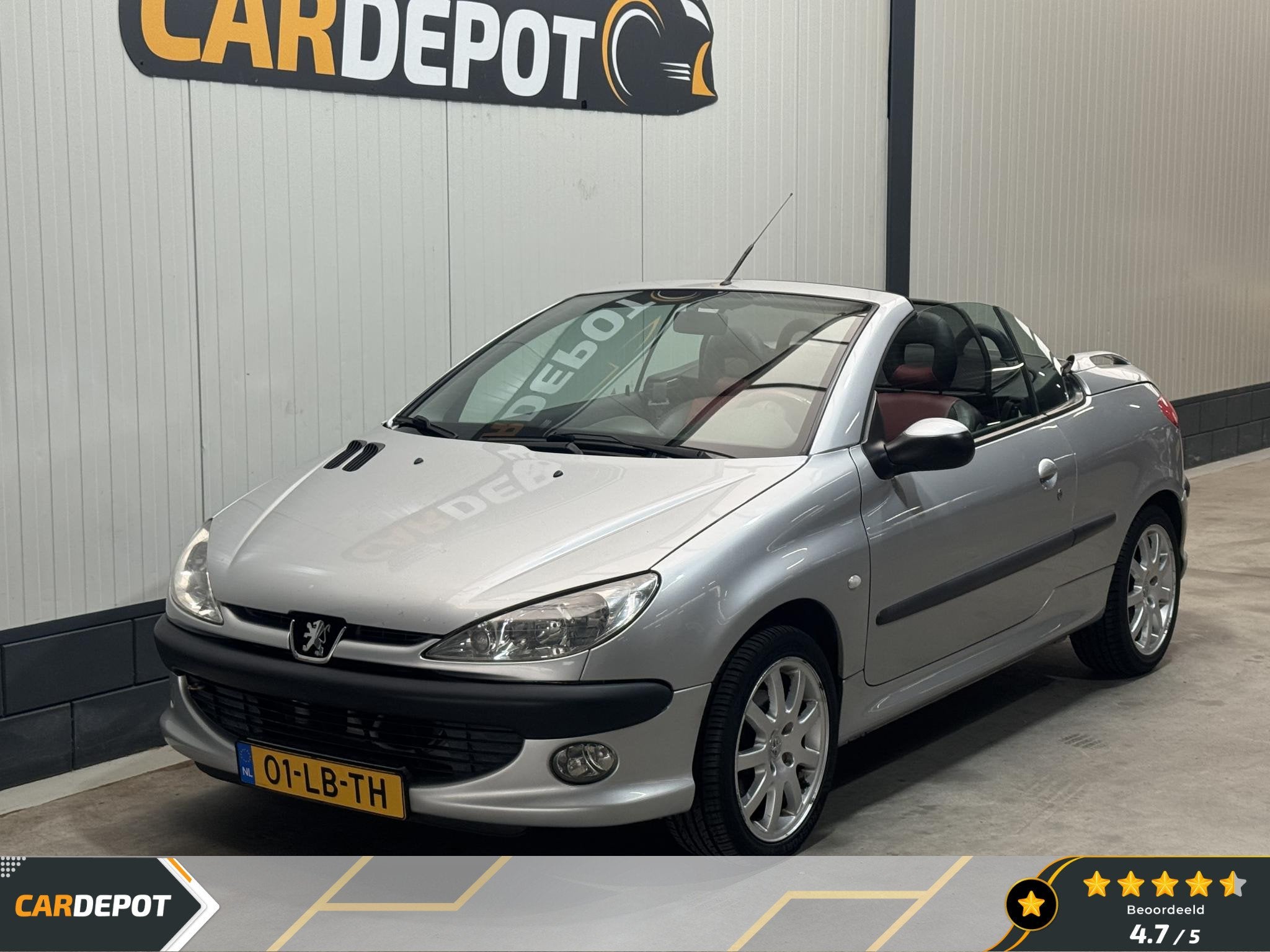 Peugeot 206 CC 1.6-16V, Voorwielaandrijving, Elektrische ramen, Stof, Gebruikt