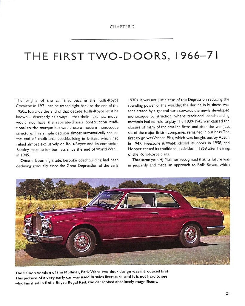 Corniche en Camargue Tweedeursmodellen van Rolls-Royce en Be, Verzenden, Nieuw, James Taylor, Overige merken