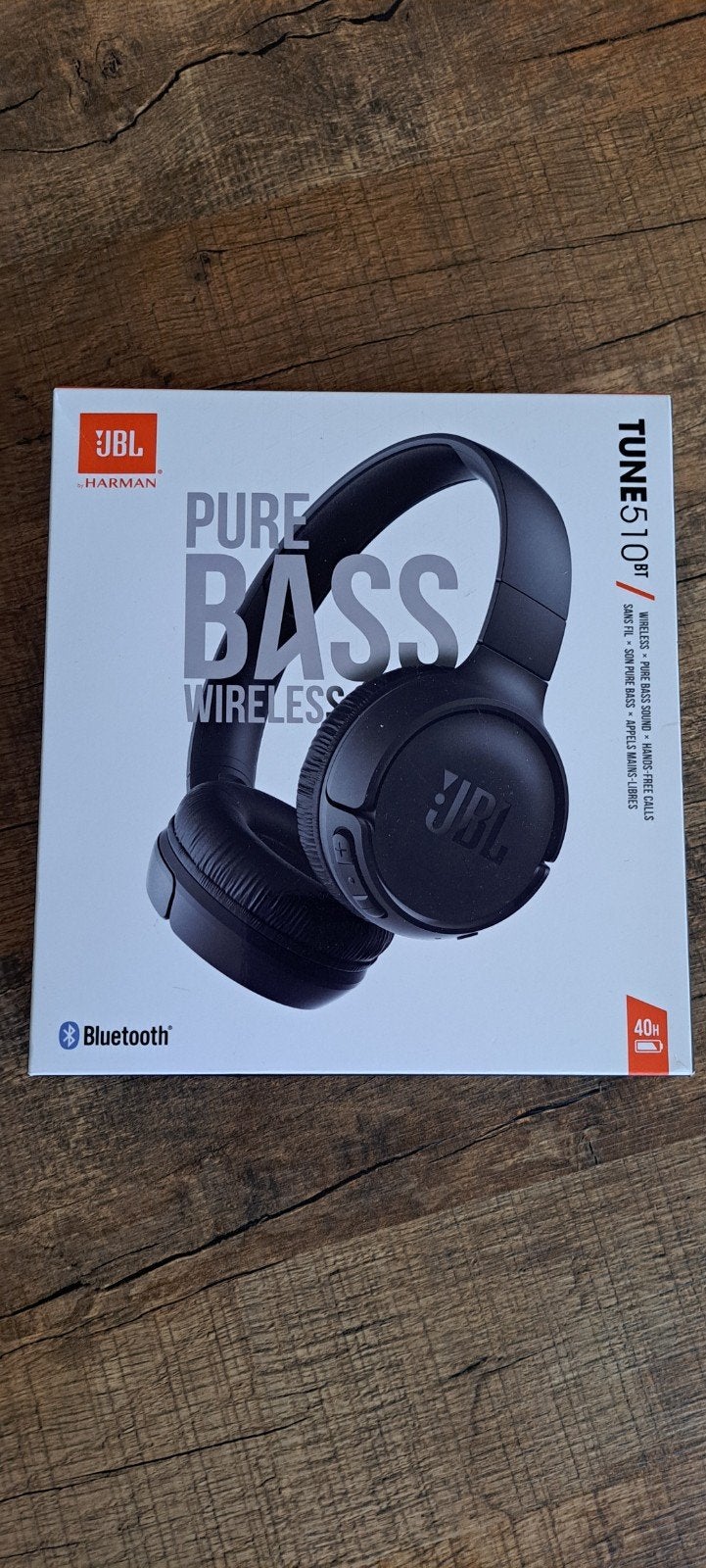 JBL Tune510bt - Zwart - Nieuw!, JBL, Nieuw, On-ear, Ophalen of Verzenden
