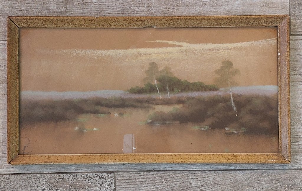 Schilderij achter glas, Ophalen, Gebruikt, Schilderij, 5 – 50