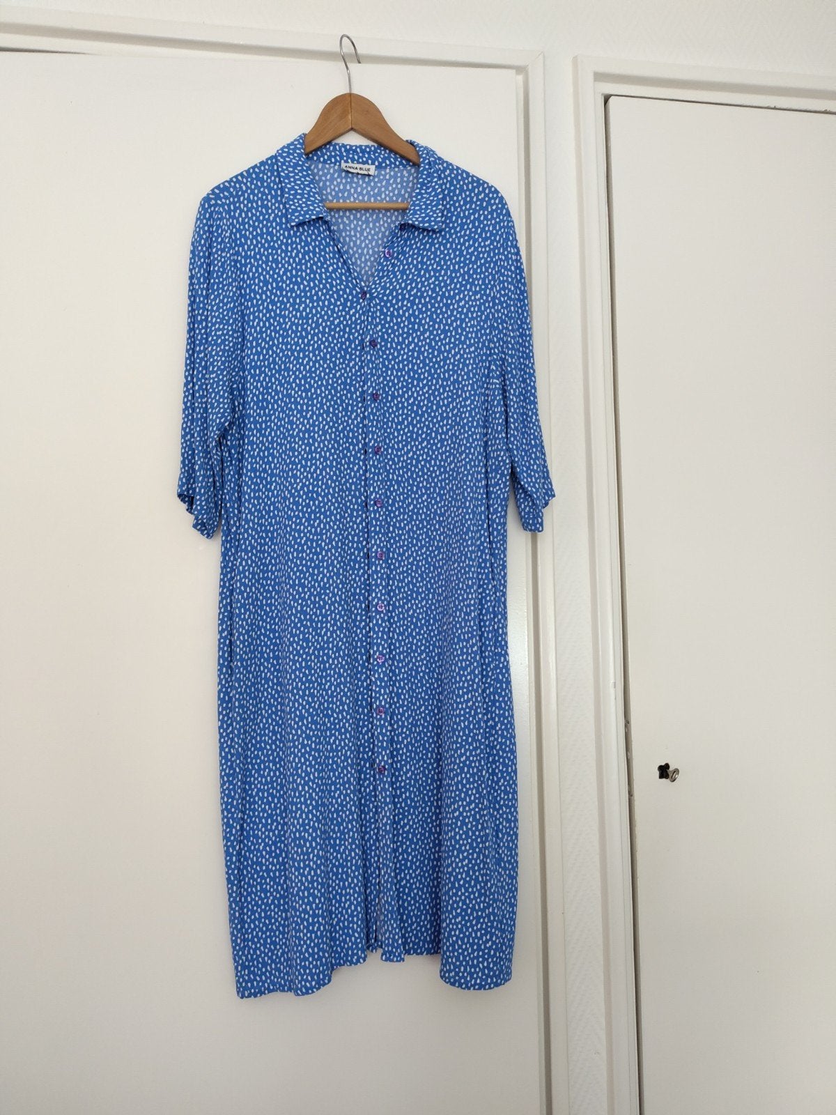 Schitterend blauwe jurk Anna blue xxl, Ophalen of Verzenden, Zo goed als nieuw