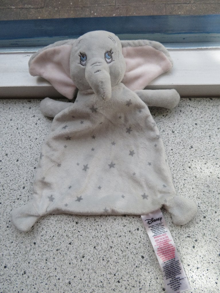 Knuffeldoek Disney Dombo olifant van Primark sterrenprint, Kinderen en Baby's, Disney, Grijs, Ophalen of Verzenden, Zo goed als nieuw