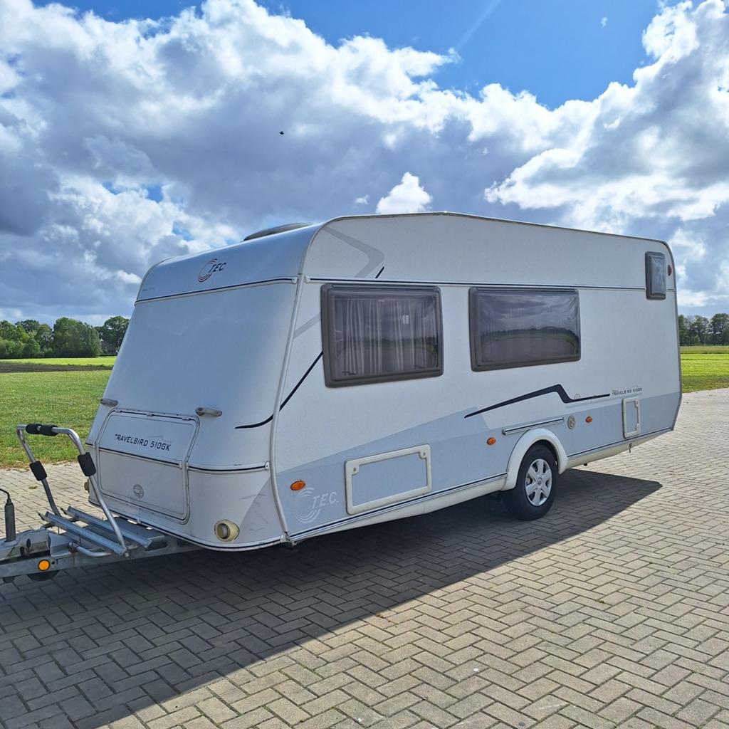 Tec Travelbird 510, Voortent, Stapelbed, Bovag 2024, T.E.C., Schokbreker, Bedrijf, Treinzit