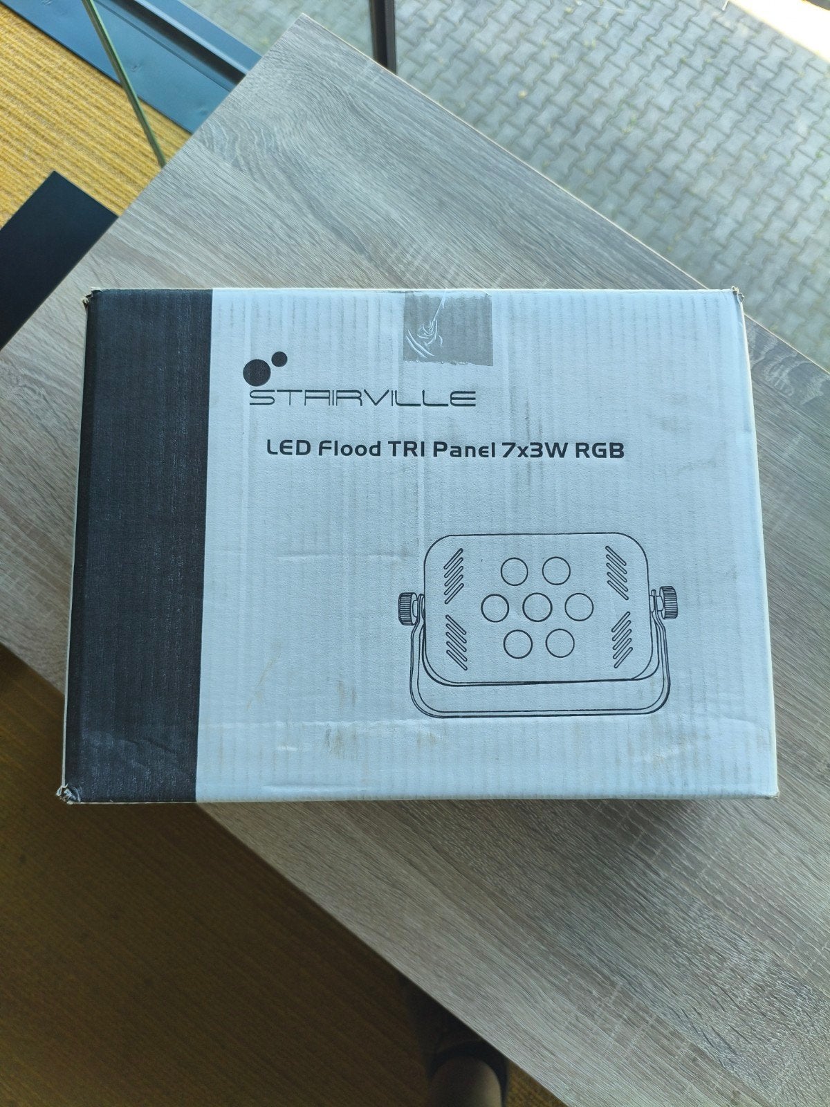 LED Flood TRI Panel 7x3W RGB Disco Licht / DMX Spot, Ophalen, Zo goed als nieuw, Licht