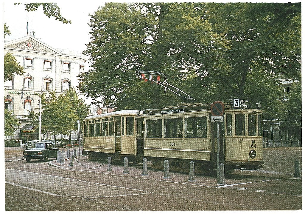 805307 Tram Den Haag 1979 HTM lijn 3  Onbeschreven, Ophalen of Verzenden, Gebruikt, Tram, Kaart of Prent