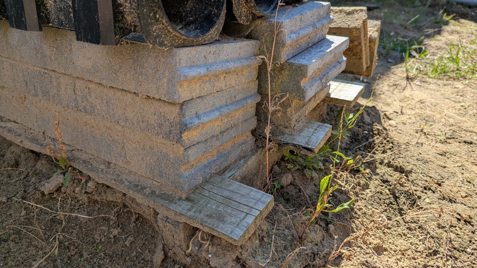 Opsluitbanden grijs 100x15cm, Tuin en Terras, Tegels en Klinkers, Ophalen, Zo goed als nieuw, Beton, Overige typen