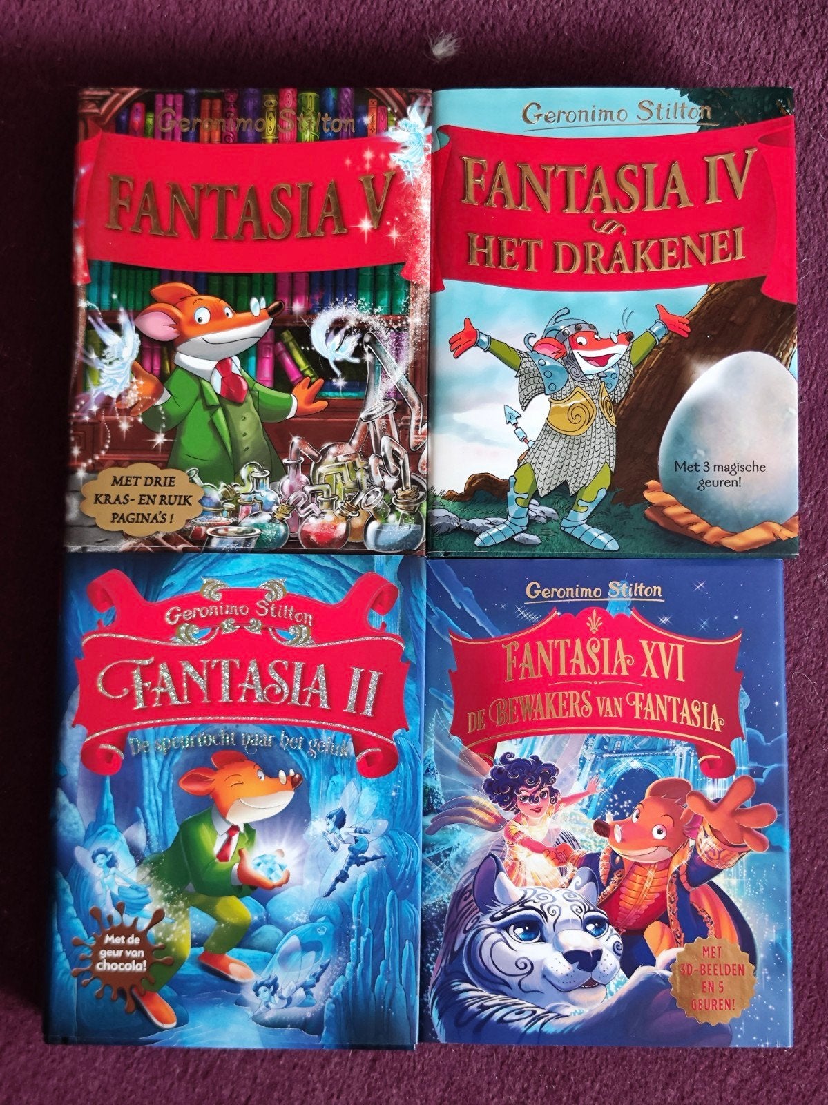 Geronimo Stilton Fantasia Boeken - Deel II, IV, V, XVI, Ophalen of Verzenden, Nieuw