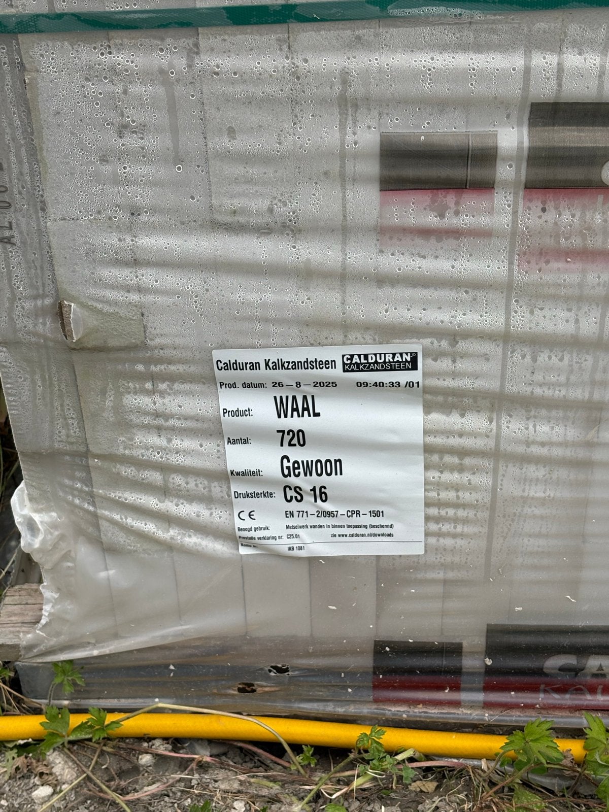 Nieuwe Calduran kalkzandsteen waaltjes (600 stuks), Ophalen, Nieuw