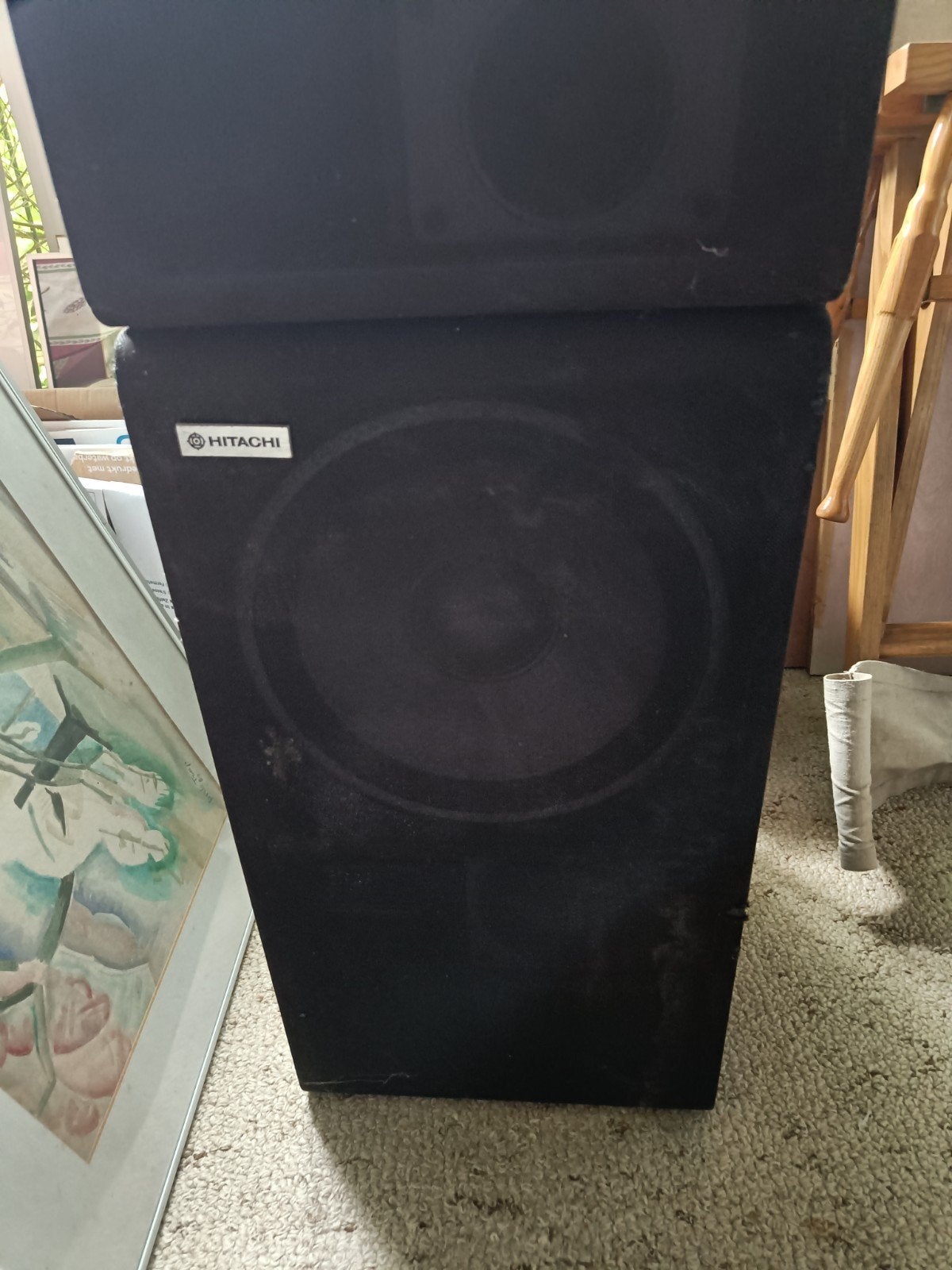 Twee gebruikte Hitachi HS-330MKII luidsprekerboxen, Audio, Tv en Foto, Overige merken, Gebruikt, Ophalen of Verzenden, 60 tot 120 watt