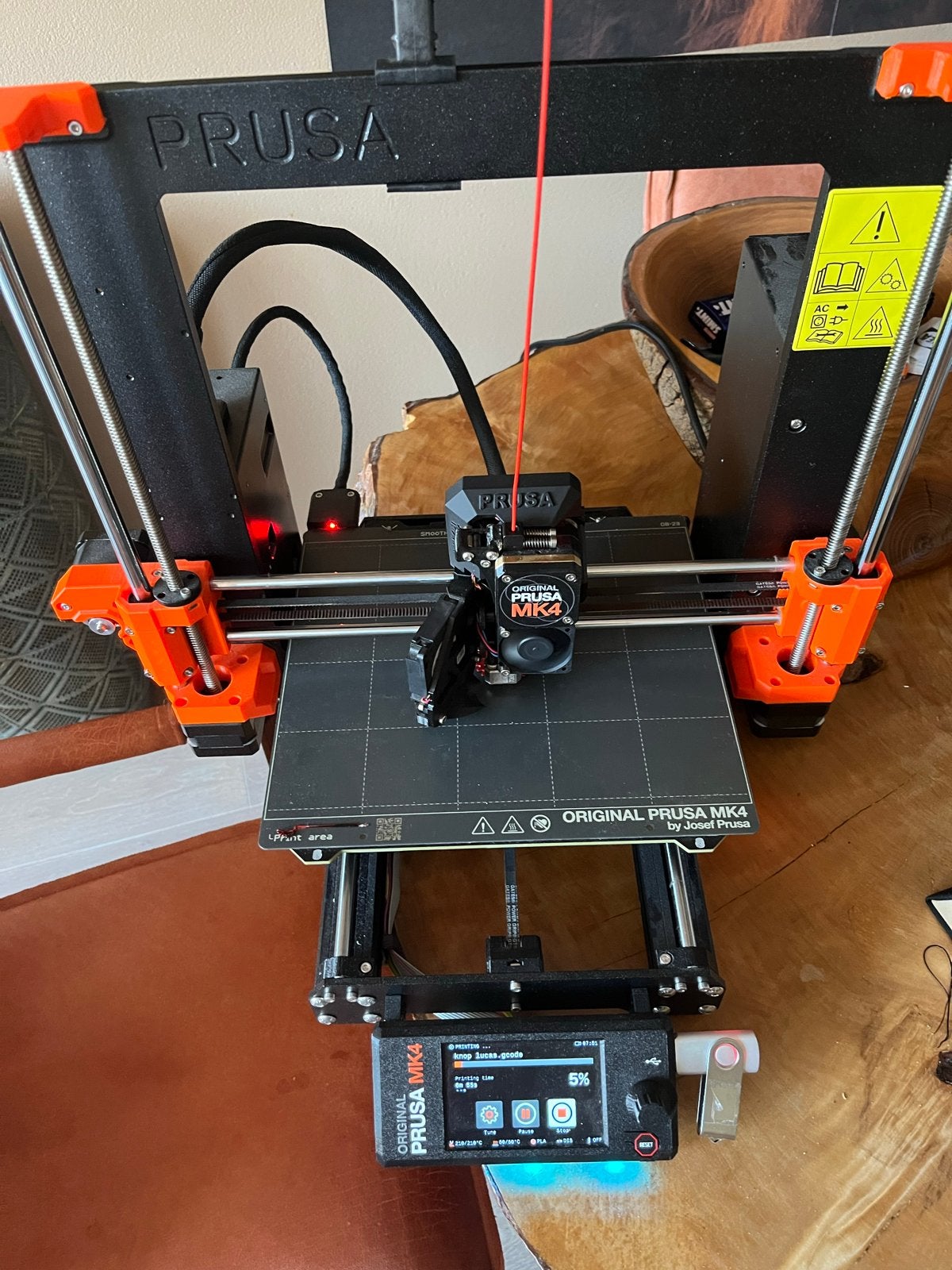 Original Prusa MK4 3D-printer - Zeer nette staat, Ophalen, Zo goed als nieuw, Filament