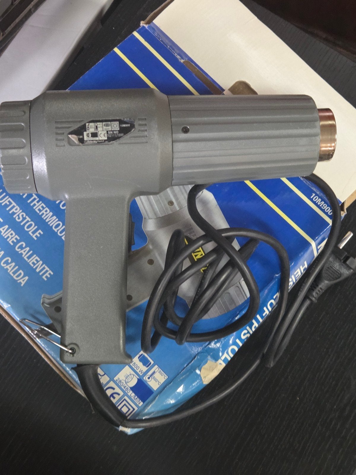 Kinzo Heteluchtpistool 1500W - 300C/500C, Ophalen of Verzenden, Zo goed als nieuw