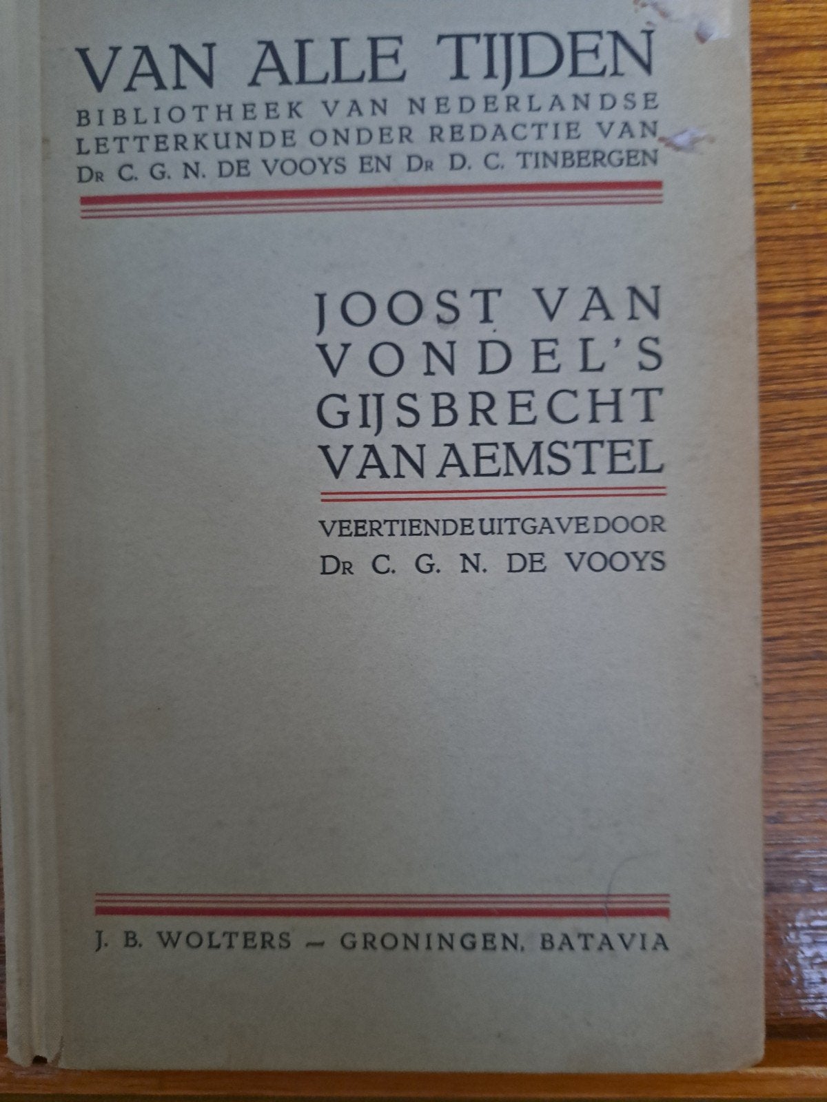Gijsbrecht van Aemstel - Joost van den Vondel (1946), Ophalen of Verzenden, Gelezen, Joost van den Vondel, Nederland