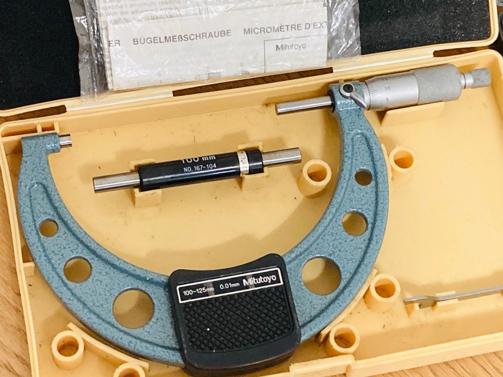 Micrometers 100-300x0.01 mm draaibank freesbank, Ophalen of Verzenden, Zo goed als nieuw