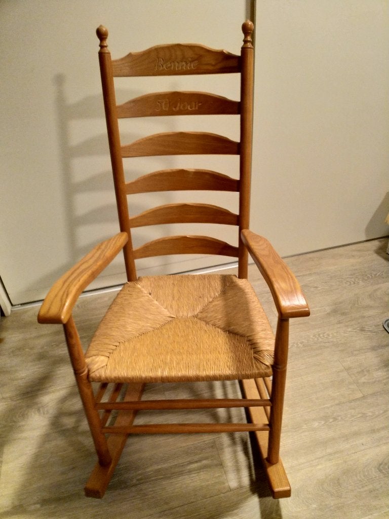 twentse eiken schommelstoel, Huis en Inrichting, Stoelen, Ophalen, Overige kleuren, Twents, Hout