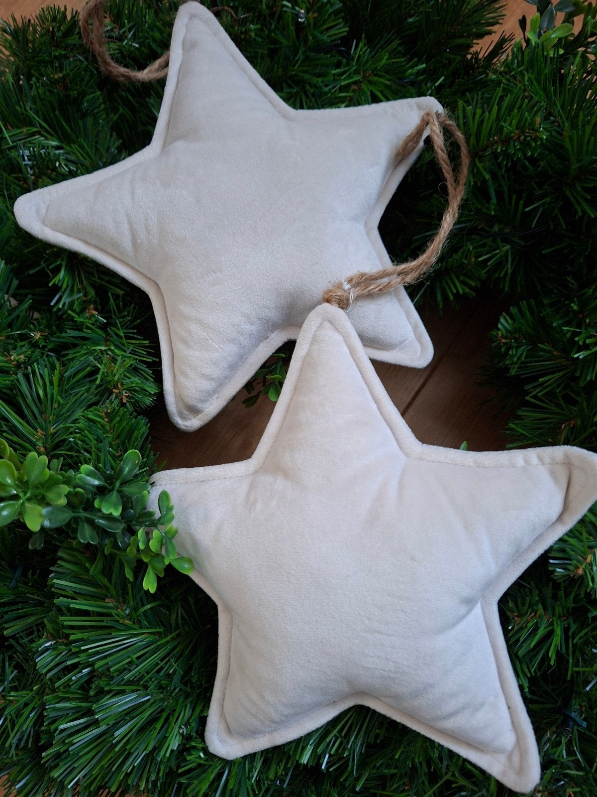 Riviera Maison Velvet Star Ornament - 2x, Diversen, Ophalen of Verzenden, Zo goed als nieuw