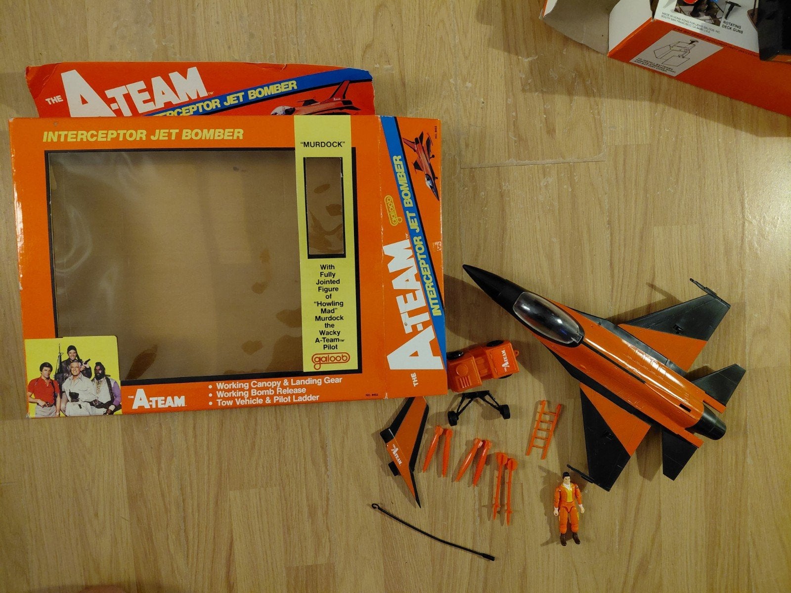 Vintage 1983 A-TEAM Galoob Jet Bomber 98% compleet izgs, Ophalen, Zo goed als nieuw