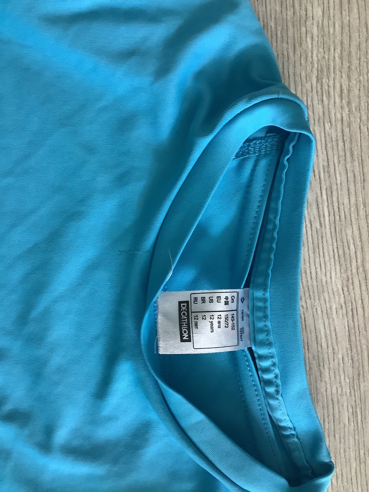 Decathlon sportshirt maat 146-152 (12 jaar) blauw, Kinderen en Baby's, Kinderkleding | Overige, Ophalen of Verzenden, Gebruikt