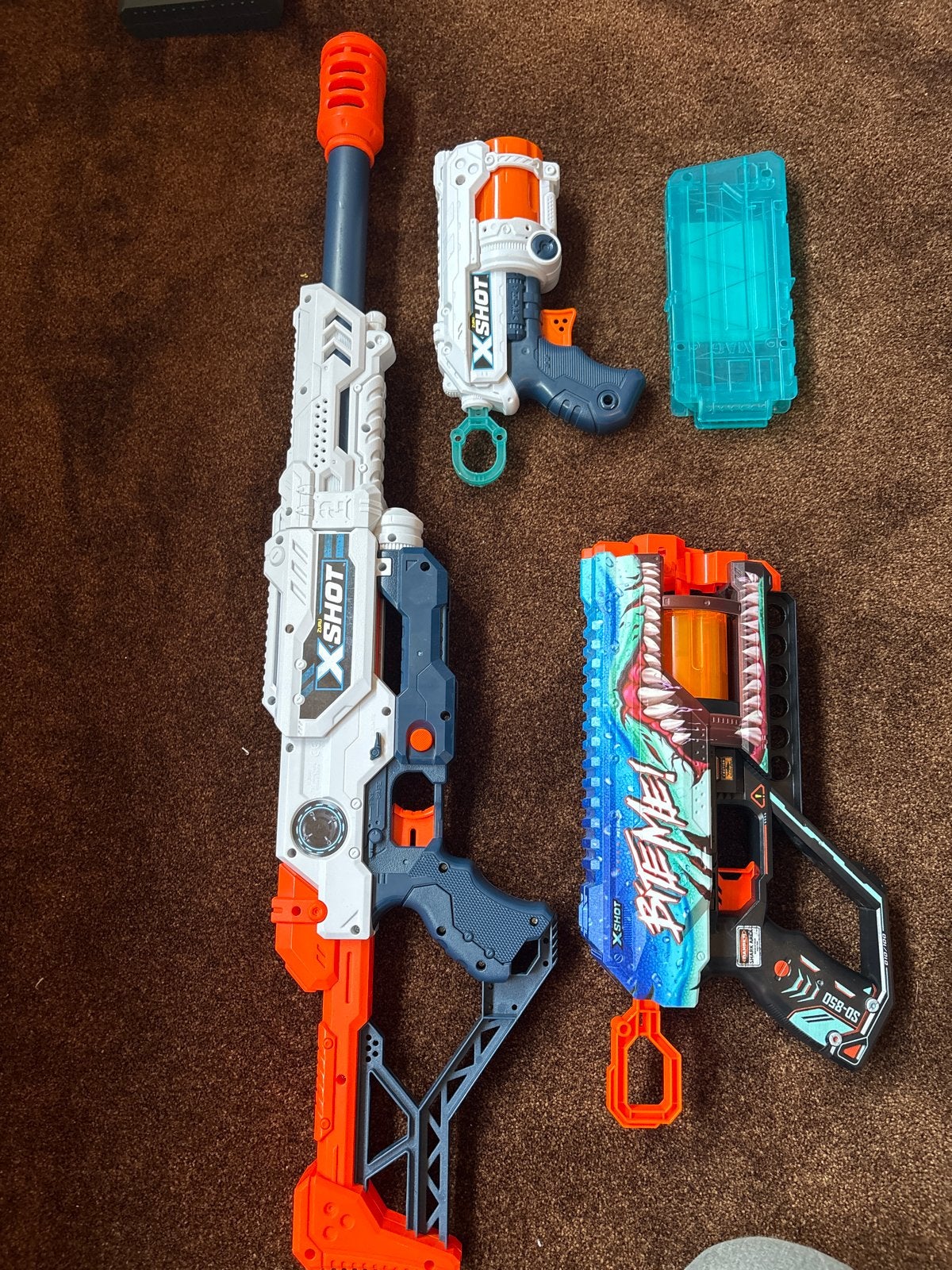 X-Shot Blasters Set: Geweer, Pistool & Magazijn, Ophalen of Verzenden, Gebruikt, Jongen of Meisje