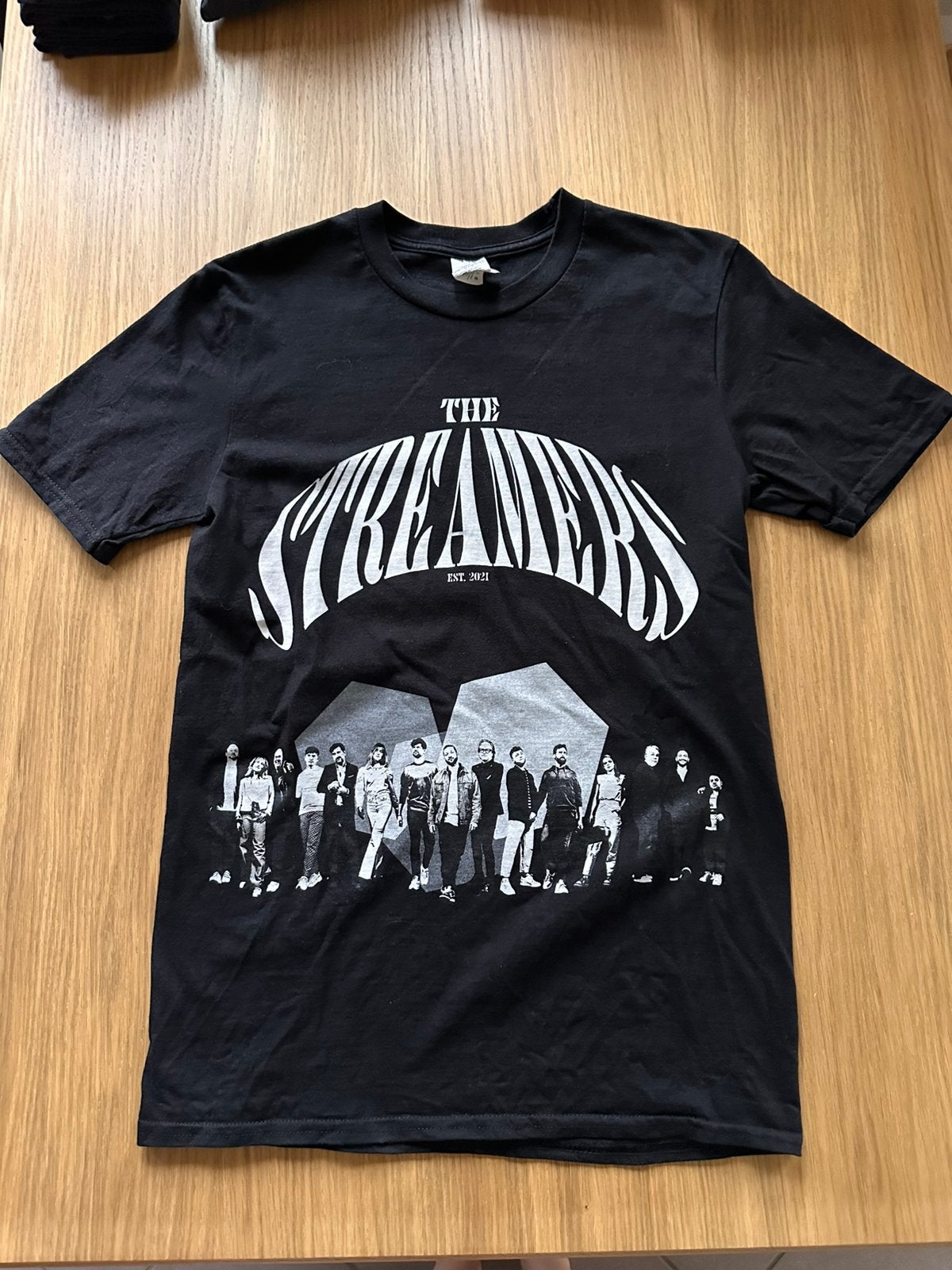 The Streamers,  T-shirt zwart/wit graphic print – maat S, Zwart, Ophalen of Verzenden, Zo goed als nieuw, Korte mouw