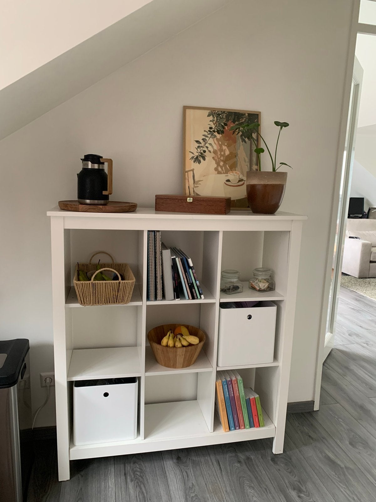 Ikea witte vakkenkast, Ophalen, Gebruikt