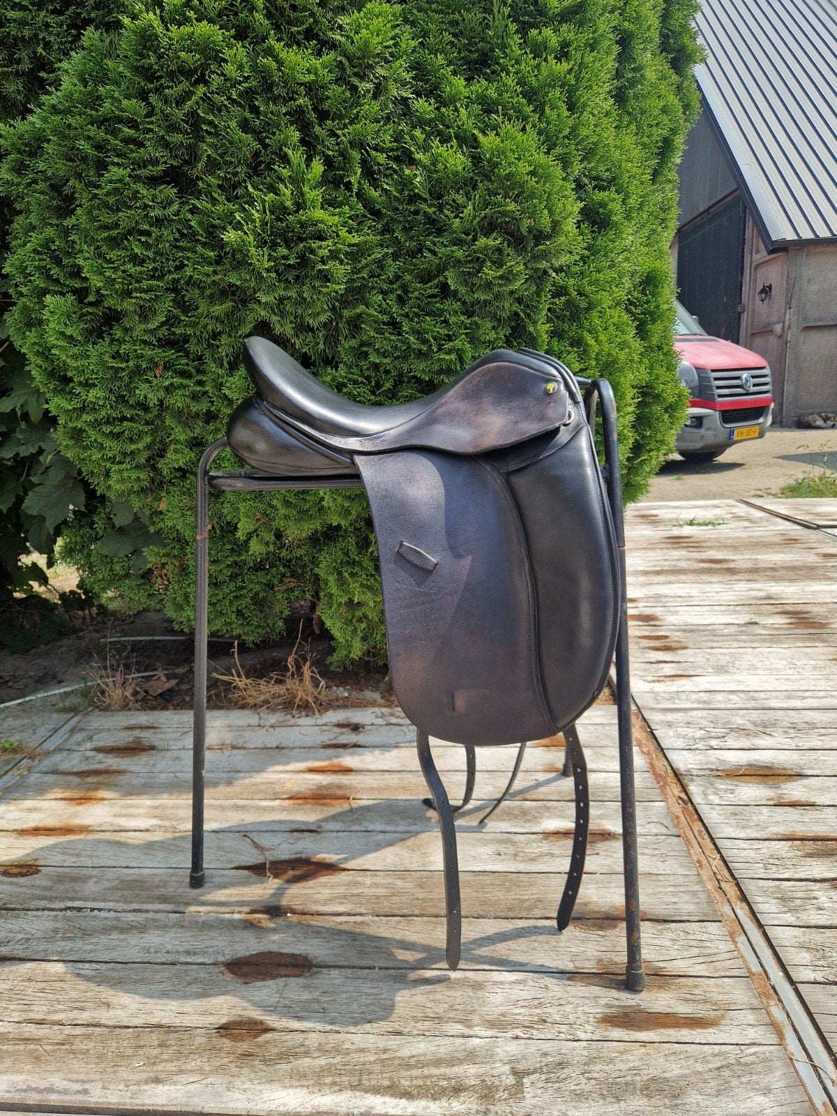 Ainsley Vanguard dressuurzadel 17,5" – Fit 3 M/MW, L (17.5 inch), Gebruikt, Dressuur, Overige merken