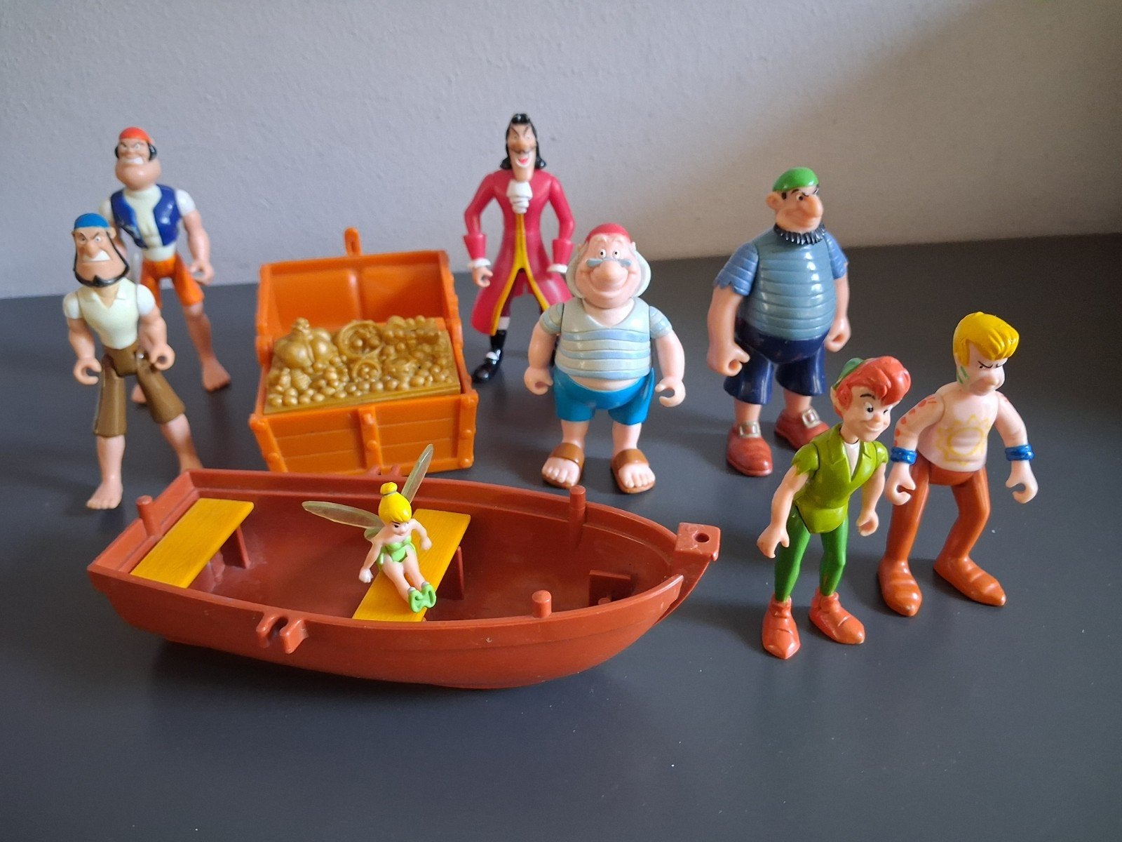 Disney Peter Pan Speelfiguren Set met figuren, Ophalen of Verzenden, Gebruikt